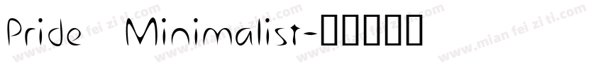 Pride   Minimalist字体转换